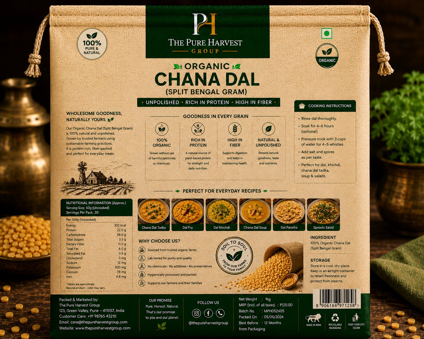 ORGANIC CHANA DAL