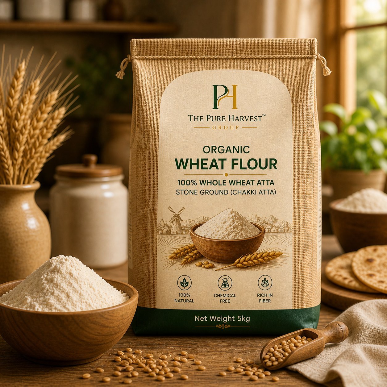ORGANIC WHEAT FLOUR (ATTA)